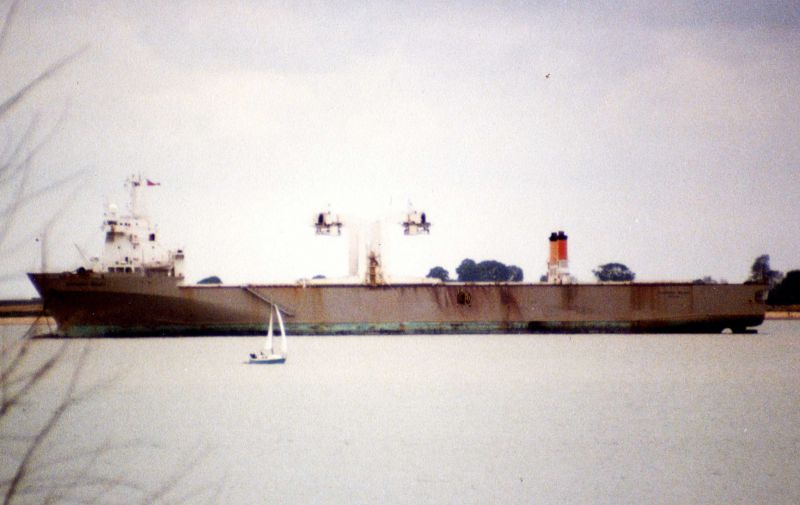 CONTENDER BEZANT in the River Blackwater before sale to the Govenment for conversion to RFA ARGUS